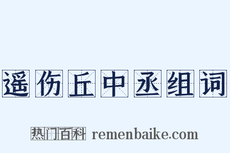 遥伤丘中丞组词是什么意思的图片